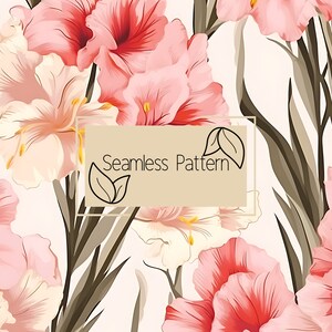 Floral Seamless Pattern | Digital Paper | Seamless Pattern | Repeating Pattern | Commercial Use | Digital Download | Vintage Flowers