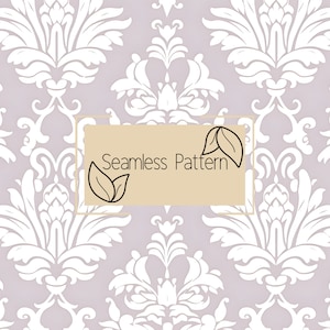 Damask Seamless Pattern | Wedding Seamless Pattern | Repeating Pattern | Commercial Use | Digital Download | Damask Pattern