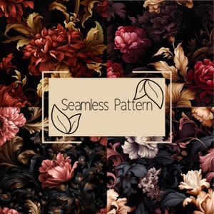 motif floral vintage sans couture | Papier numérique | Florale sans couture | Un usage commercial