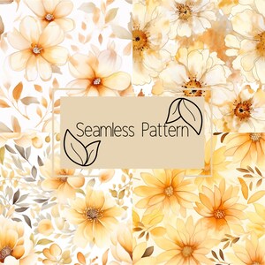 Floral Seamless Pattern | Digital Paper | Seamless Pattern | Repeating Pattern | Commercial Use | Digital Download | Vintage Flowers