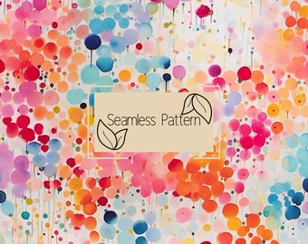 Bright Dots Seamless Pattern | Abstract Seamless Pattern | Repeating Pattern | Commercial Use | Digital Download | Digital Paper | Abstract