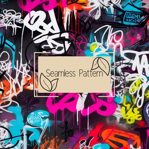 Modèle sans couture abstrait | Motif abstrait | Motif répétitif | Utilisation commerciale | Téléchargement numérique | Papier numérique | Graffitis