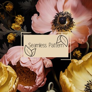 Floral Seamless Pattern | Digital Paper | Seamless Pattern | Repeating Pattern | Commercial Use | Digital Download | Vintage Floral Seamless