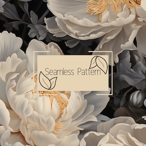 Floral Seamless Pattern | Digital Paper | Seamless Pattern | Repeating Pattern | Commercial Use | Digital Download | Vintage Floral Seamless