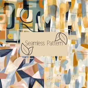 Abstract Seamless Pattern | Geometric Seamless Pattern | Repeating Pattern | Commercial Use | Digital Download | Digital Paper