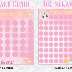 Bunny Reward Chart for Kids Printable Sticker Chart for Good Behaviour ...