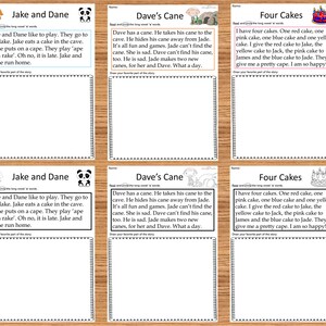 Long Vowel A Reading Comprehension Stories Long Vowel A Comprehension ...