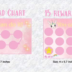 Bunny Reward Chart for Kids Printable Sticker Chart for Good Behaviour ...