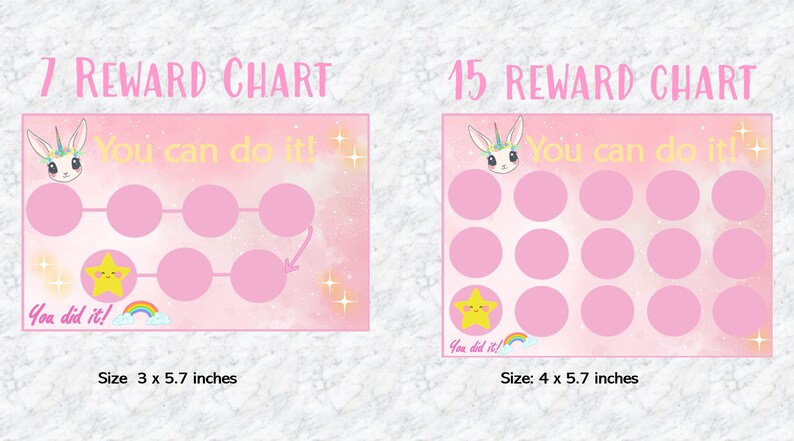Bunny Reward Chart for Kids Printable Sticker Chart for Good Behaviour ...