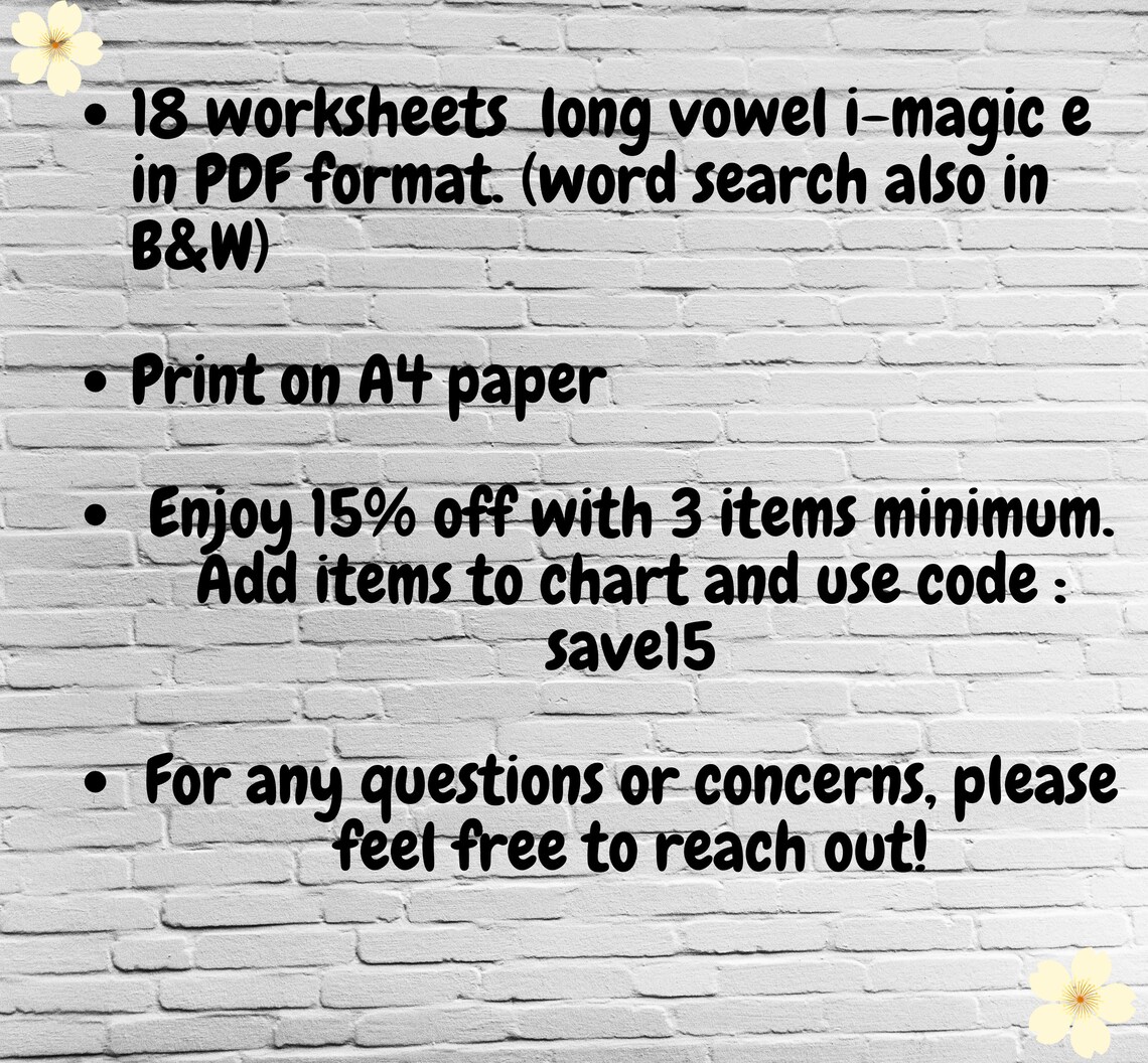 Long Vowel I Worksheet Magic E Phonics Practice Actvities Printables ...