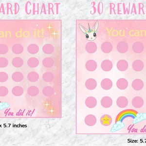 Bunny Reward Chart for Kids Printable Sticker Chart for Good Behaviour ...
