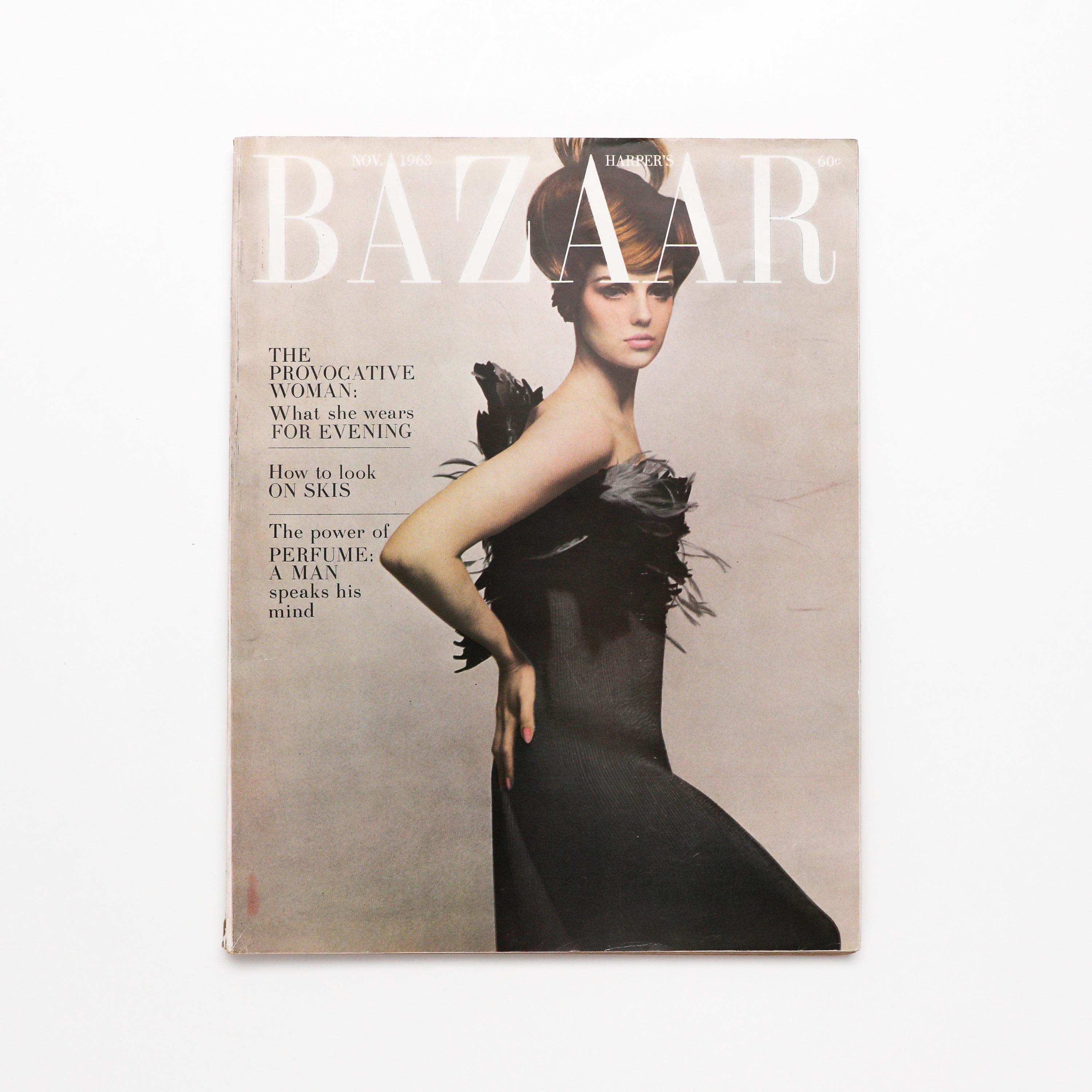 Harper's Bazaar, November 1963 - Vintage Fashion Magazine, Coffee