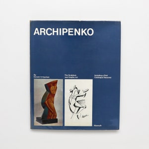 Archipenko - Vintage Coffee Table Book, MCM Decor, Apartment Decor, Table Decor, Art Book