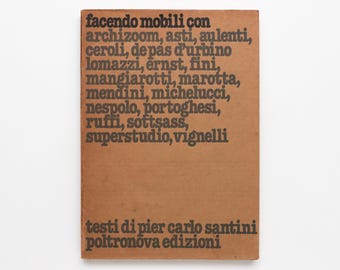 Facendo Mobili Con - Rare Vintage Coffee Table Book, MCM Decor, Apartment Decor, Table Decor, Home Decor, Architecture Book, Design Book