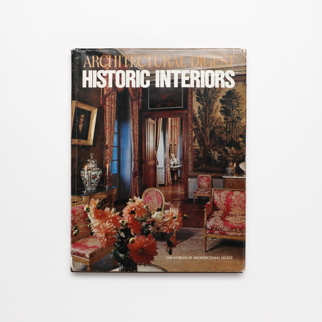 Architectural Digest, Historic Interiors - Vintage Coffee Table Book ...