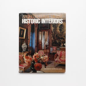 Architectural Digest, Historic Interiors - Vintage Coffee Table Book, MCM Decor, Apartment Decor, Table Decor, Architecture Book