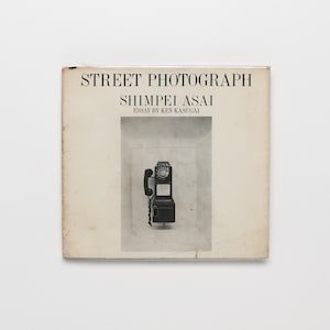 Fotografia de rua, Shimpei Asai - livro de mesa de centro vintage, decoração MCM, decoração de apartamento, decoração de mesa, livro de arte, livro de fotografia