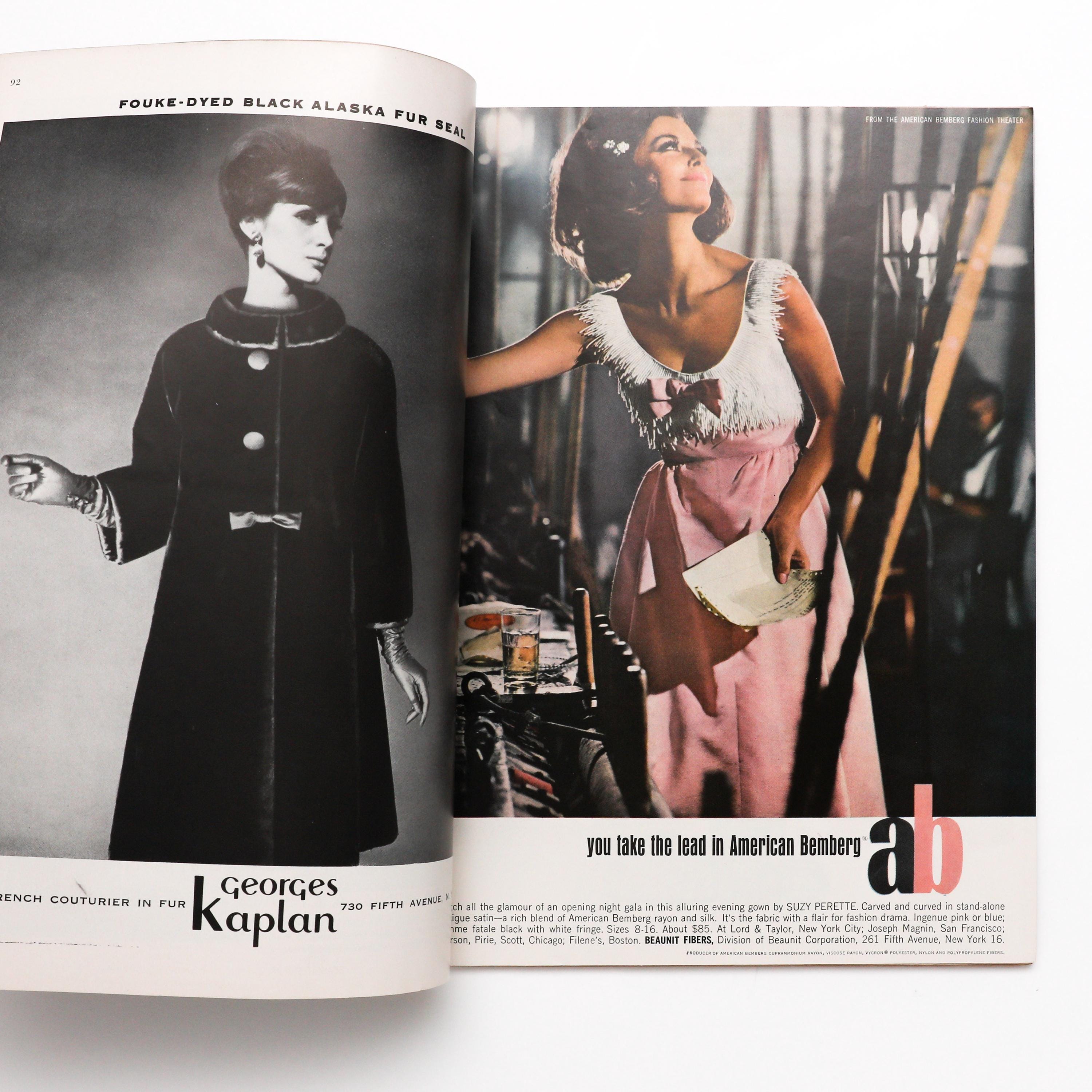 Harper's Bazaar, November 1963 - Vintage Fashion Magazine, Coffee