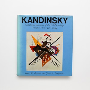 Kandinsky Catalogue Raisonne Of The Oil-Paintings Volume Two 1916-1944 - Vintage Coffee Table Book, MCM Decor, Apartment Decor, Art Book