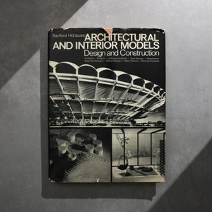 Architectural And Interior Models - Vintage Coffee Table Book, MCM Decor, Apartment Decor, Table Decor, Architecture Book