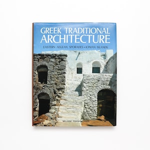 Greek Traditional Architecture - Vintage Coffee Table Book, MCM Decor, Apartment Decor, Table Decor, Architecture Book, Design Book