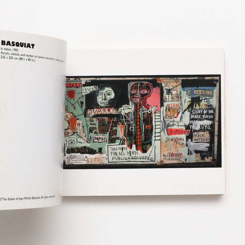 Jean Michel Basquiat Postcards Book - Vintage Coffee Table Book, MCM ...