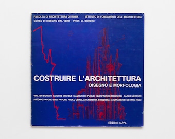 Costruire L’Architettura - Vintage Coffee Table Book, MCM Decor, Apartment Decor, Table Decor, Architecture Book, Design Book