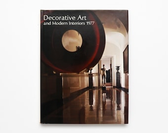 Decorative Art In Modern Interiors, 1977 - Vintage Coffee Table Book, MCM Decor,Apartment Decor, Table Decor, Architecture Book, Design Book