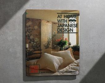 At Home With Japanese Design - Vintage Coffee Table Book, MCM Decor, Apartment Decor, Table Decor, Interior Design Book