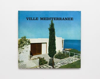 Ville Mediterranee - Vintage Coffee Table Book, MCM Decor, Apartment Decor, Table Decor, Travel Book, Architecture Book
