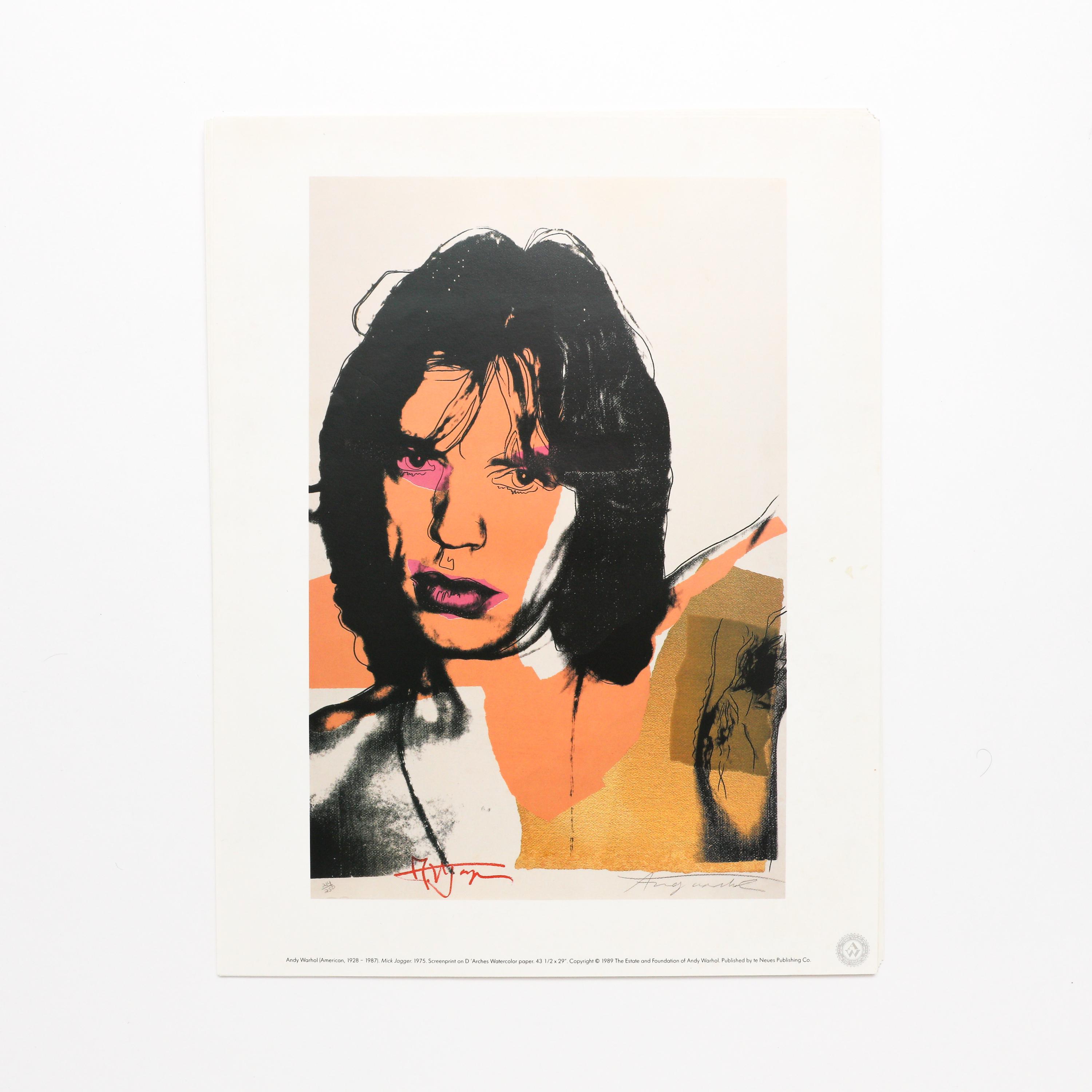 Andy Warhol, Familiar Faces - 6 Prints - Etsy
