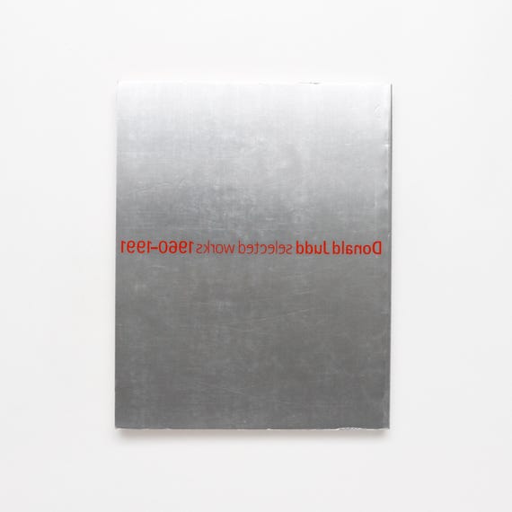 ドナルド・ジャッド『Selected Works 1960 - 1991』 - ヴィンテージ