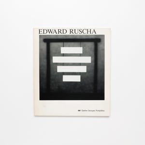 Edward Ruscha, Centre Georges Pompidou - Livro de mesa de centro vintage, decoração MCM, decoração de apartamento, decoração de mesa, livro de arte, livro de fotos