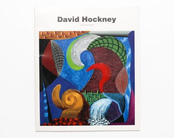 David Hockney - Vintage Coffee Table Book, MCM Decor, Apartment Decor, Table Decor, Home Decor, Art Book