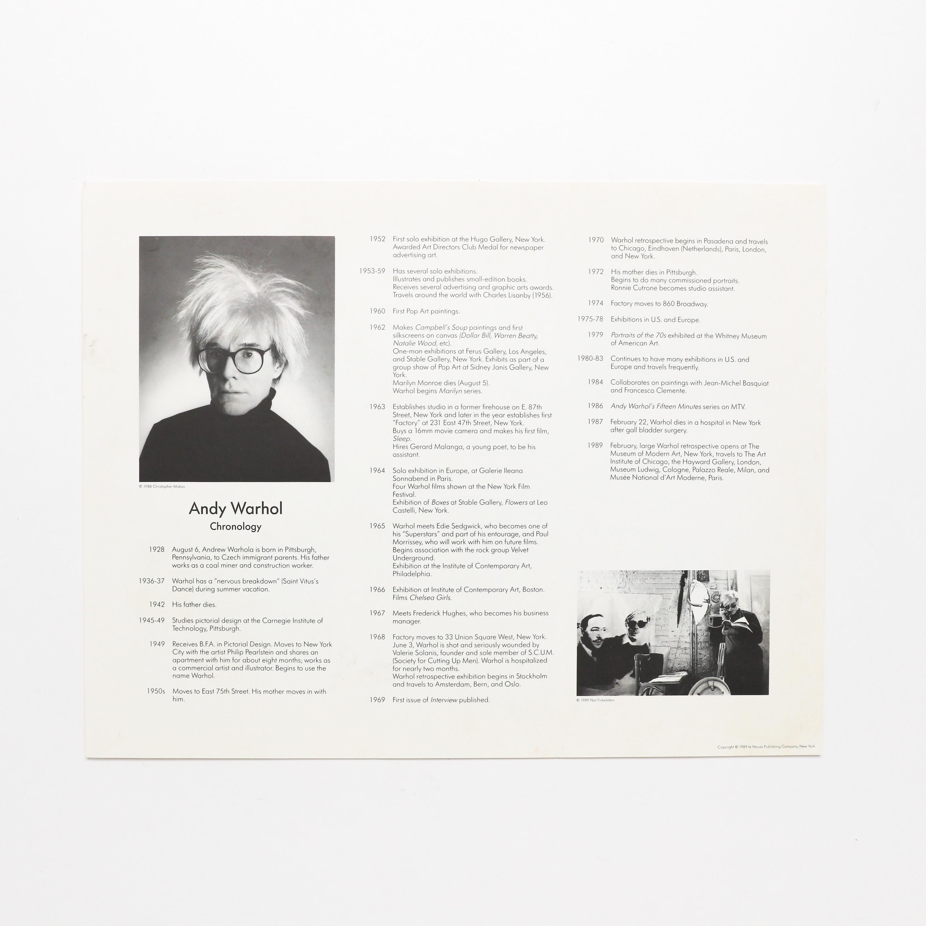Andy Warhol, Familiar Faces - 6 Prints - Etsy