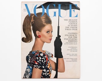 Vintage Fashion Magazine, July 1963 - Coffee Table Book, Table Decor, Chic Decor, Photography Book, Staging Decor