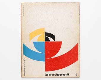 Gebrauchsgraphik - Vintage Coffee Table Book, MCM Decor, Apartment Decor, Table Decor, Home Decor, Art Book, Design Book