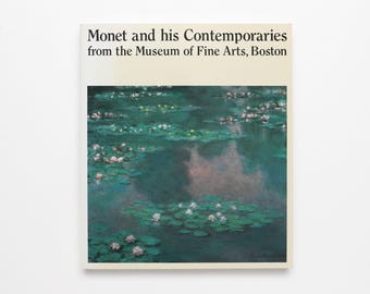 Monet and his Contemporaries - Vintage Coffee Table Book, MCM Decor, Apartment Decor, Table Decor, Home Decor, Art Book