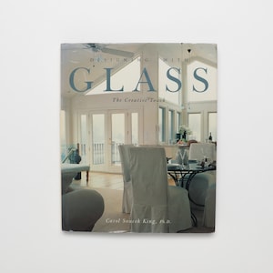 Glass - Vintage Coffee Table Book, MCM Decor, Apartment Decor, Table Decor, Design Book, Architecture Book