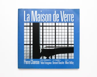 La Maison De Verre, Pierre Chareau, 1988 - Rare Vintage Coffee Table Book, MCM Decor, Apartment Decor, Architecture Book, Design Book