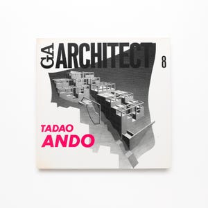 GA Architect, Tadao Ando - livre de table basse vintage, MCM Decor, décoration d'appartement, décoration de table, livre d'architecture, livre de design