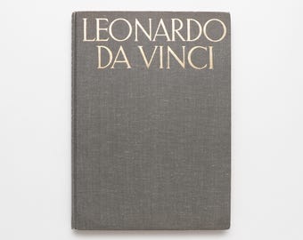 Leonardo Da Vinci - Vintage Coffee Table Book, MCM Decor, Wohnung Dekor, Tisch Dekor, Home Dekor, Kunst Buch