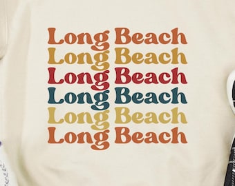 Long Beach California Retro Shirt: LBC Vintage Inspired Tee