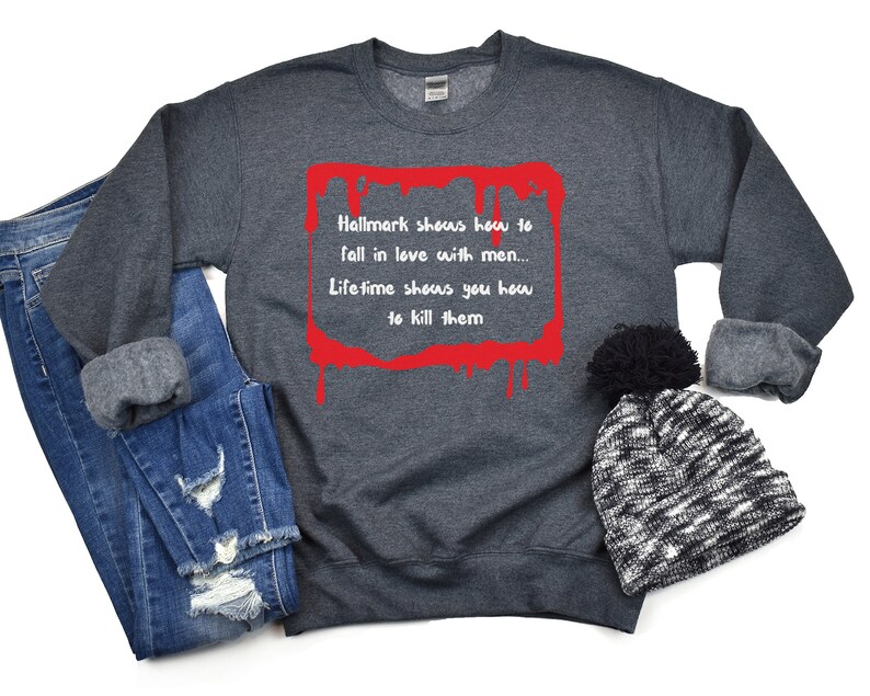 Sarcastic Hallmark vs Lifetime Tee, Dark Humor Shirt image 6