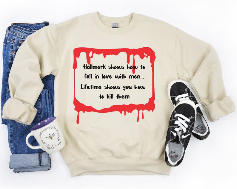 Sarcastic Hallmark vs Lifetime Tee, Dark Humor Shirt image 2