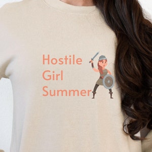 Hostile Girl Summer Tee: Edgy Women&#39;s Graphic T-Shirt