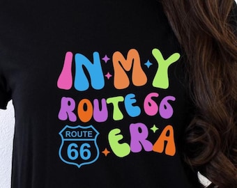 Retro "In My Route 66 Era" T-Shirt: Nostalgic Americana Travel Tee
