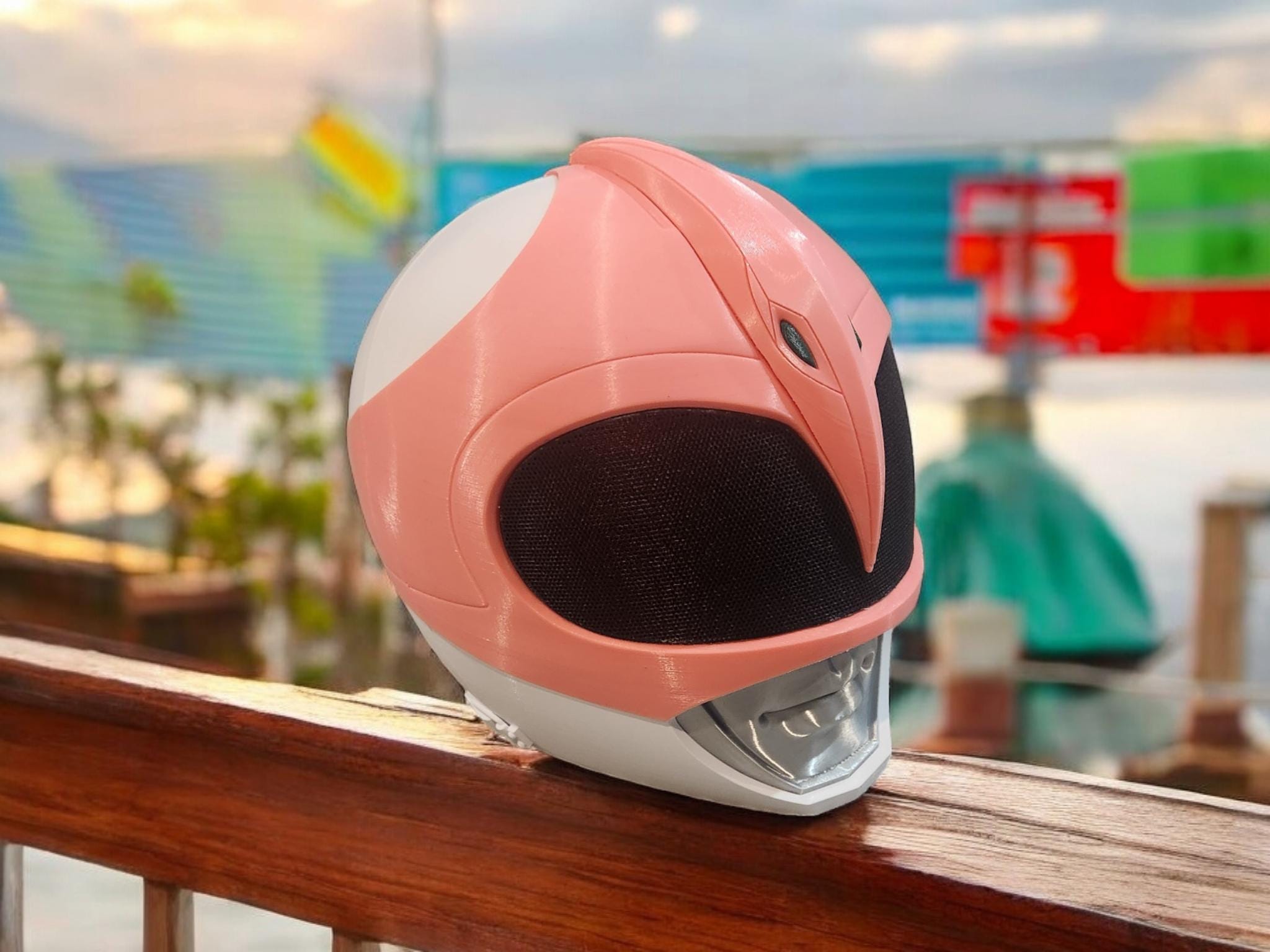 Pink Ranger Helmet - Etsy UK, حجم الصورة 2048x1536