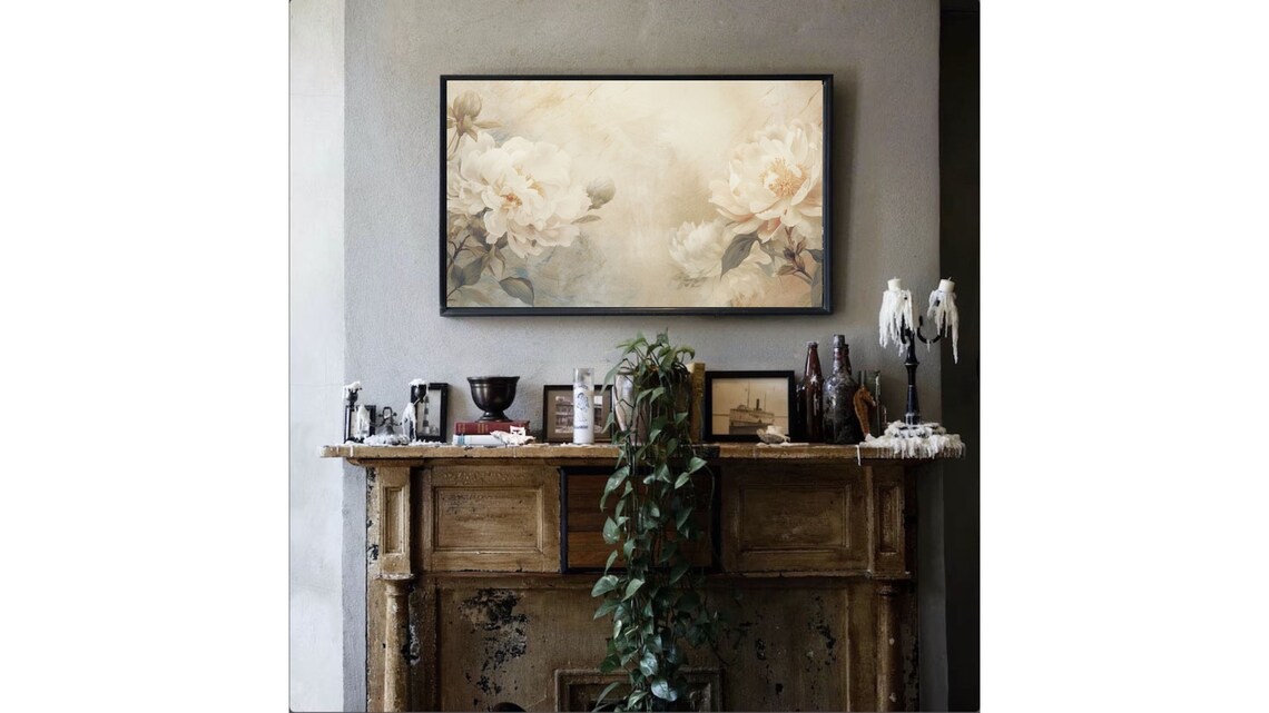 Samsung Frame Tv Art Flower Still Life Digital Download Painting