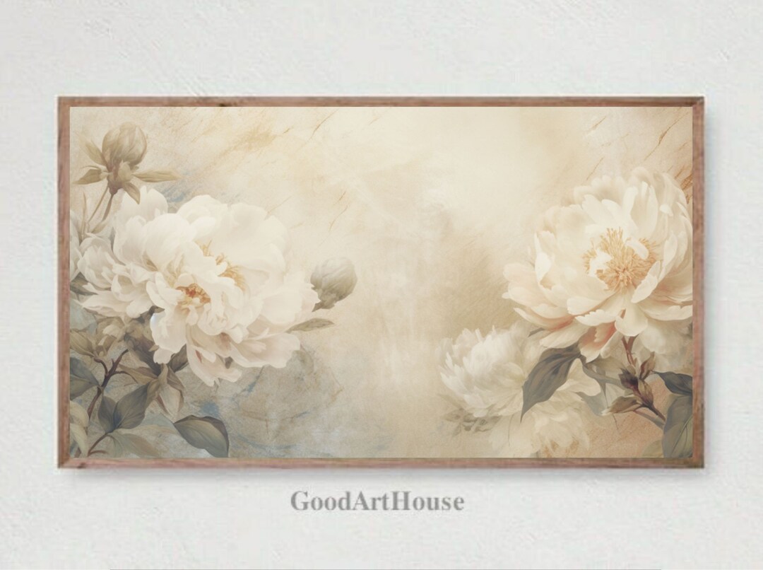 Samsung Frame Tv Art Flower Still Life Digital Download Painting